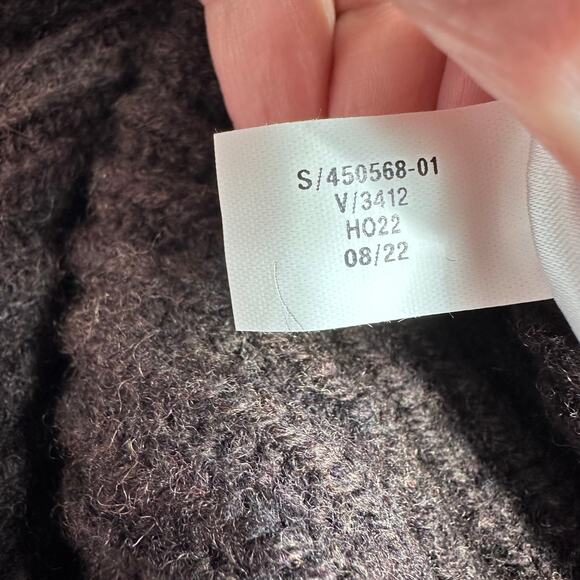 Banana Republic Nino Mock Neck Sweater Brown Wool XL Fisherman - Picture 5 of 9